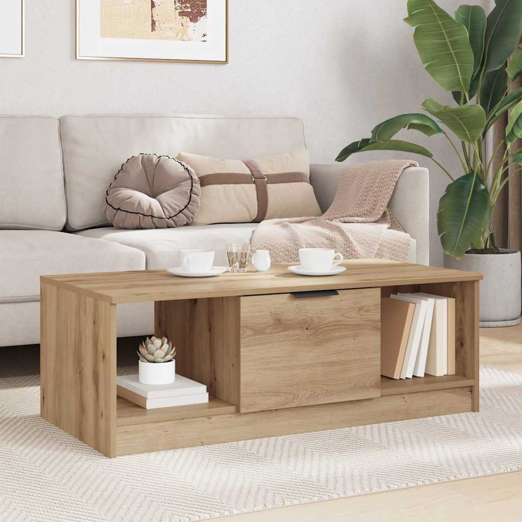 Couchtisch Artisan-Eiche 100 x 50 x 36 cm Holzwerkstoff