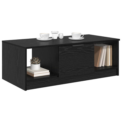 Couchtisch Schwarz Eichen-Optik 100 x 50 x 36 cm Holzwerkstoff