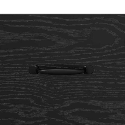 Nachttisch 2 pcs Schwarz Eichen-Optik 40 x 35 x 47,5 cm