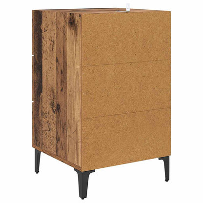 Nachttisch mit Schubladen Altholz 40 x 40 x 66 cm Holzwerkstoff