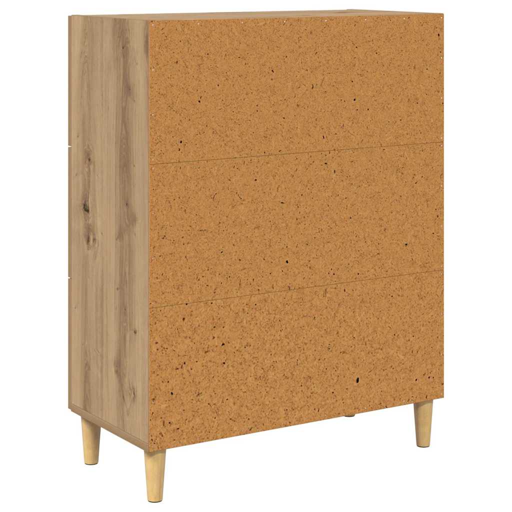 Sideboard Artisan-Eiche 34 x 69.5 x 90 cm Holzwerkstoff