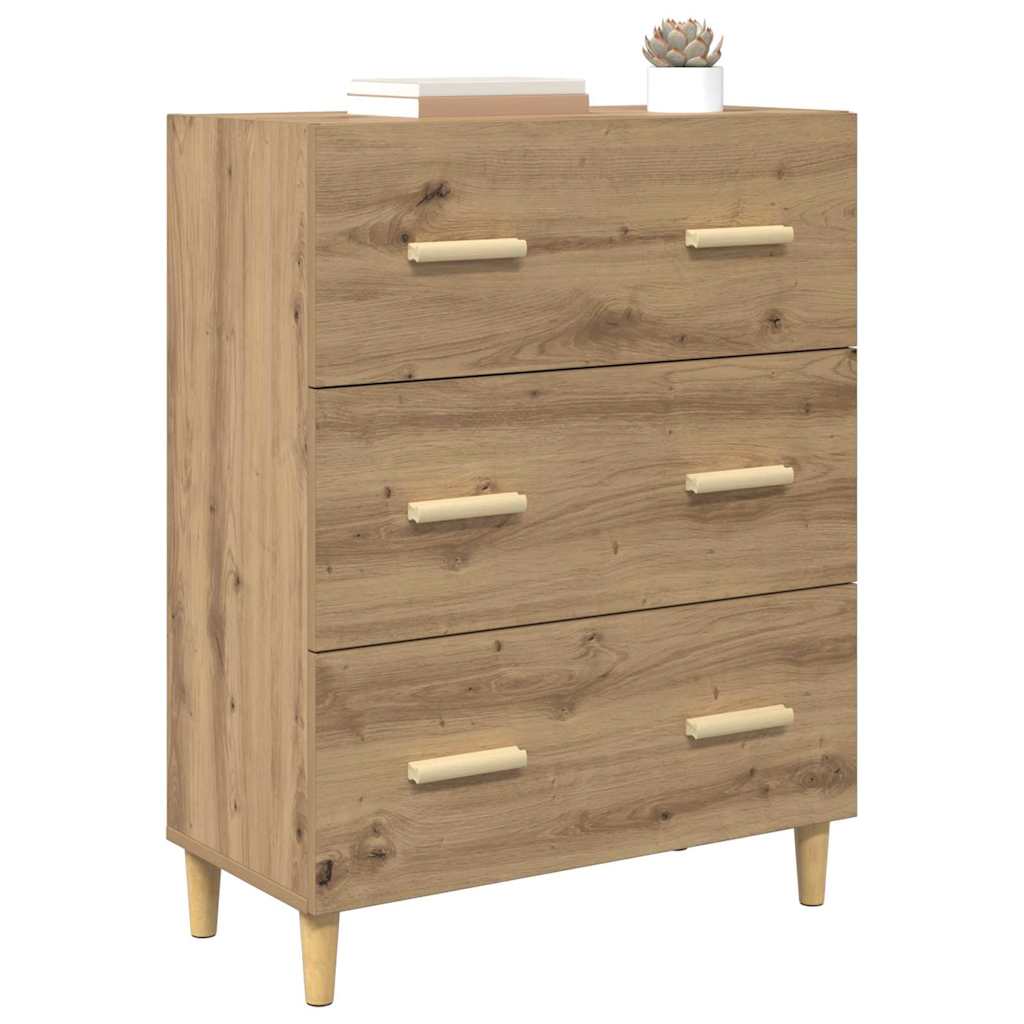 Sideboard Artisan-Eiche 34 x 69.5 x 90 cm Holzwerkstoff