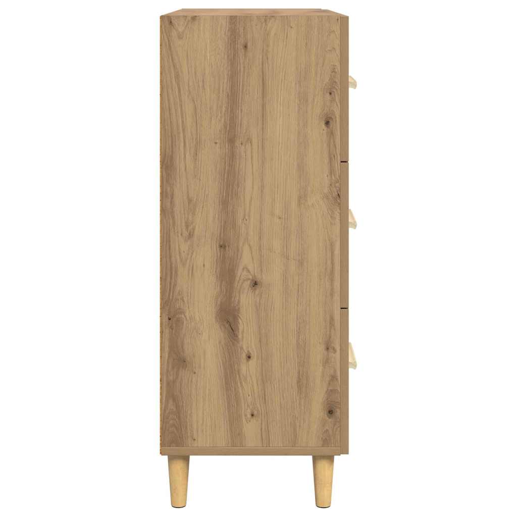 Sideboard Artisan-Eiche 34 x 69.5 x 90 cm Holzwerkstoff