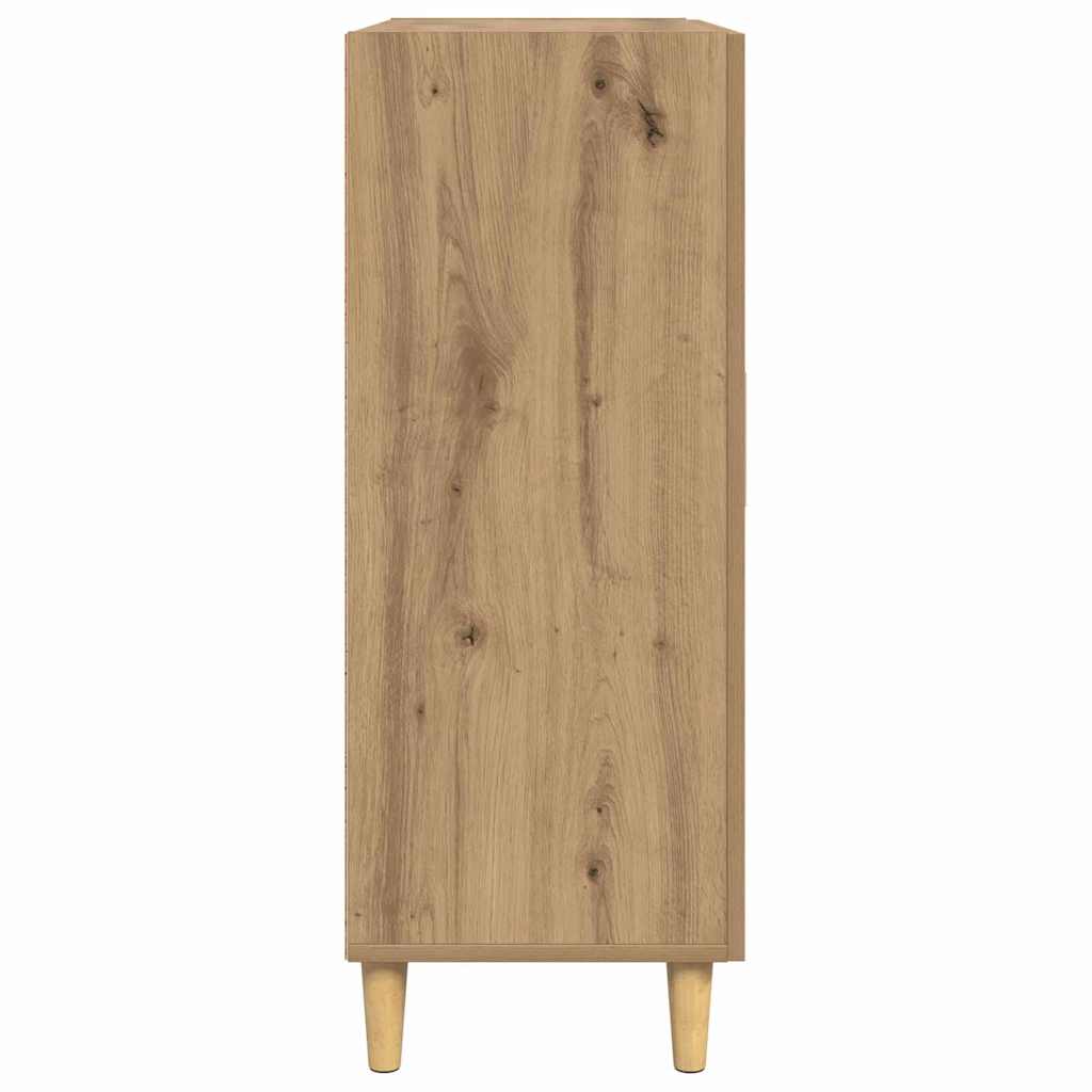 Sideboard Eiche handwerklich 34 x 69.5 x 90 cm Holzwerkstoff