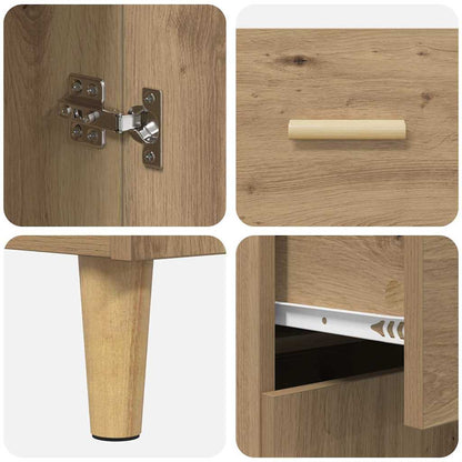 Sideboard Artisan-Eiche 34 x 69,5 x 89 cm Holzwerkstoff