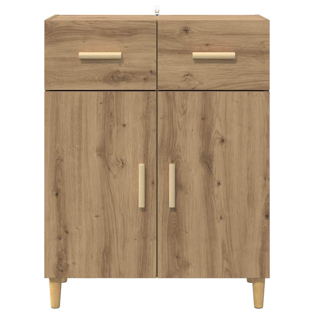 Sideboard Artisan-Eiche 34 x 69,5 x 89 cm Holzwerkstoff