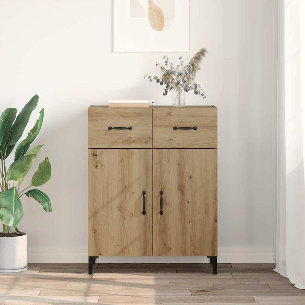 Sideboard Artisan-Eiche 34 x 69.5 x 90 cm Holzwerkstoff