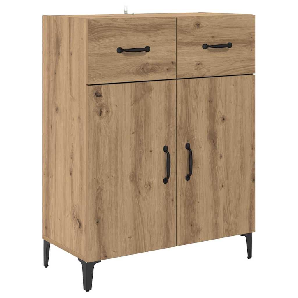 Sideboard Artisan-Eiche 34 x 69.5 x 90 cm Holzwerkstoff