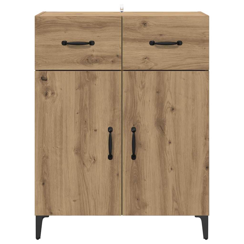 Sideboard Artisan-Eiche 34 x 69.5 x 90 cm Holzwerkstoff