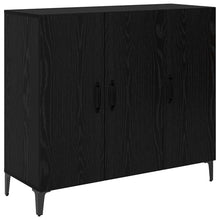 Sideboard Schwarz Eichen-Optik 34 x 90 x 80 cm Holzwerkstoff