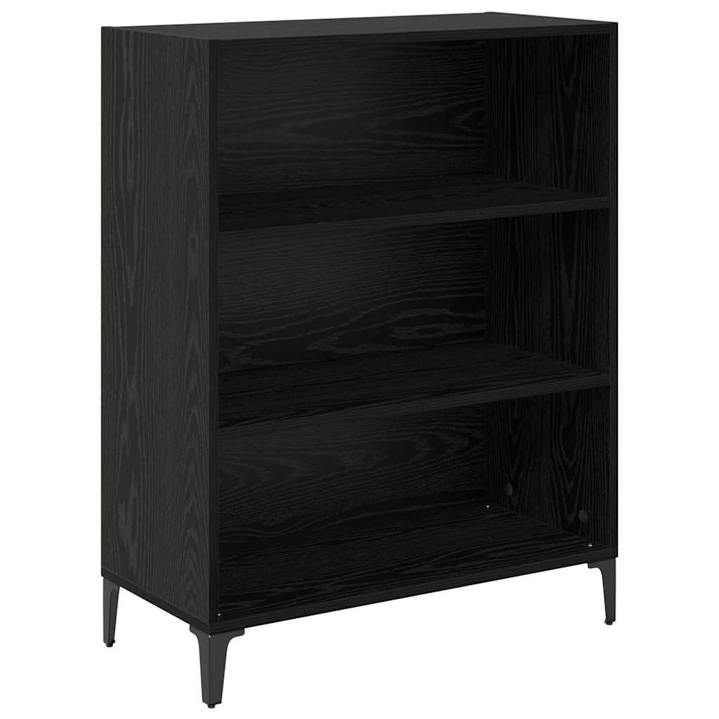 Sideboard Schwarz Eichen-Optik 32,5 x 69,5 x 90 cm