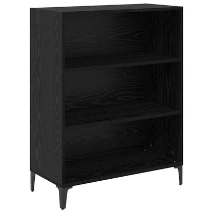 Sideboard Schwarz Eichen-Optik 32,5 x 69,5 x 90 cm