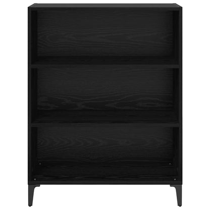 Sideboard Schwarz Eichen-Optik 32,5 x 69,5 x 90 cm