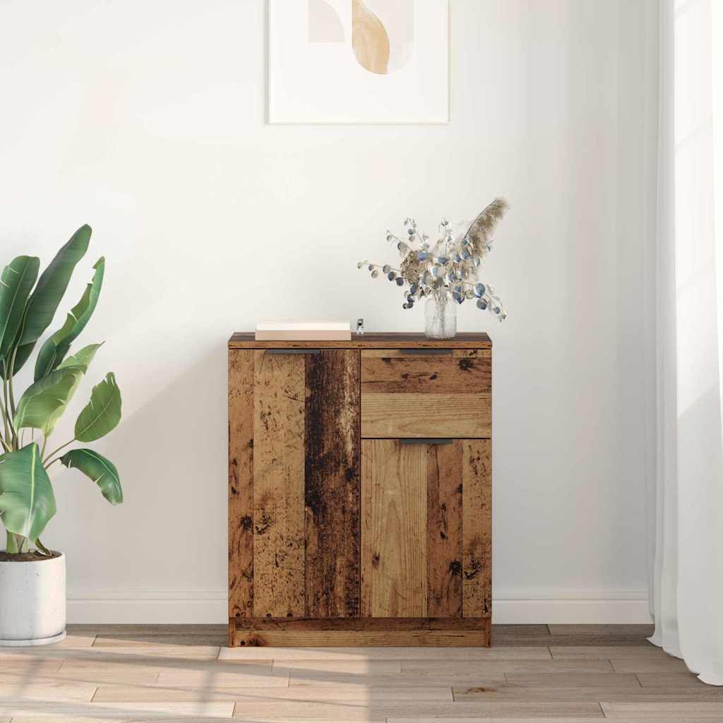 Sideboard mit Schubladen Altholz 60 x 30 x 70 cm Holzwerkstoff