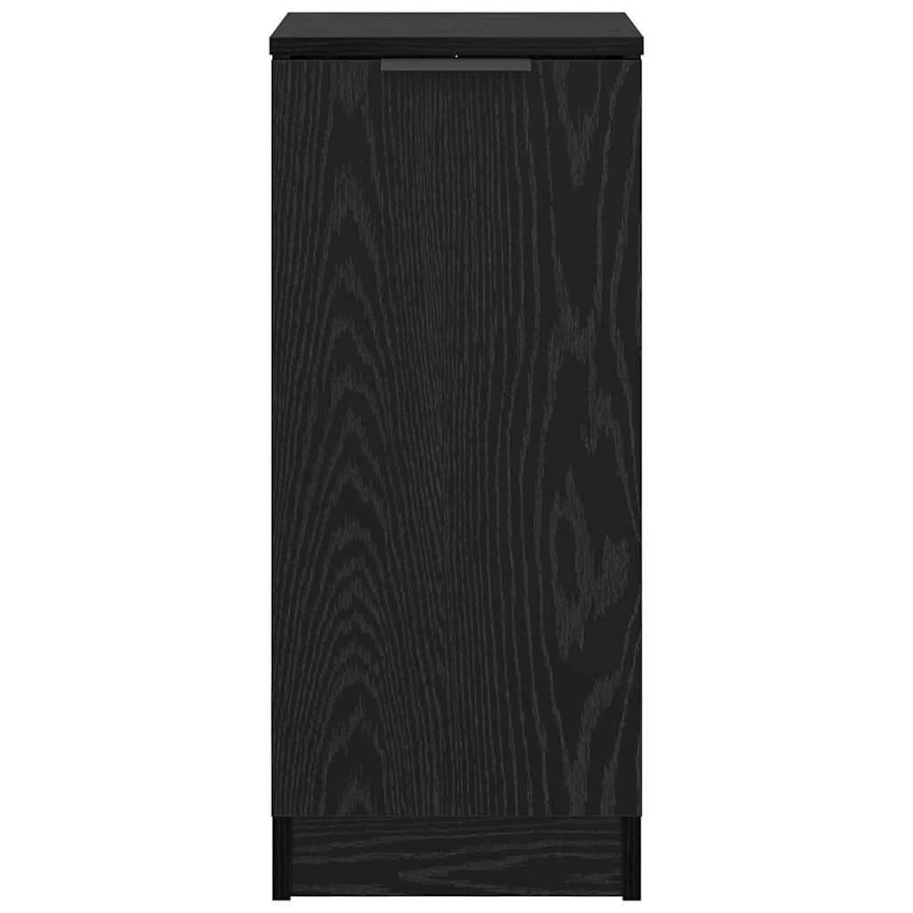 Sideboard Schwarz Eichen-Optik 30 x 30 x 70 cm Holzwerkstoff