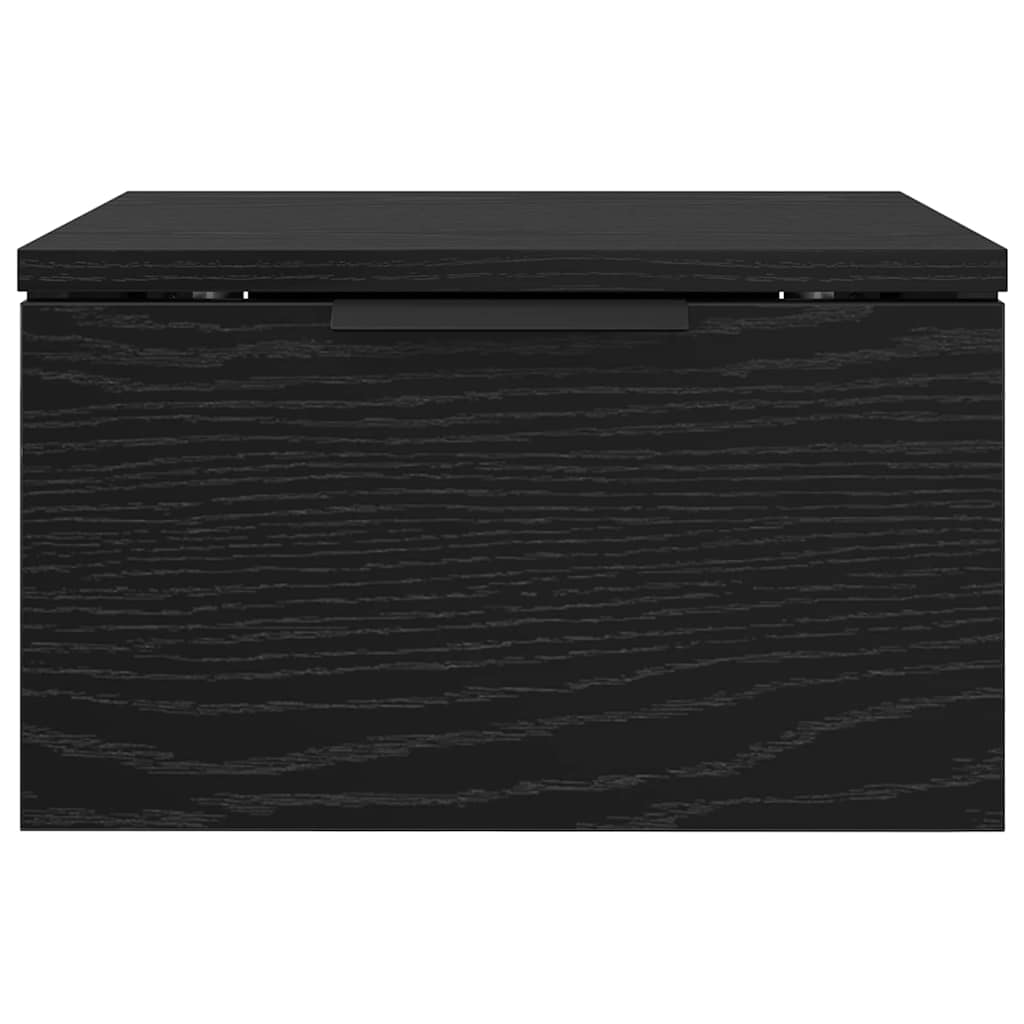 Nachttisch 2 pcs Schwarz Eichen-Optik 34 x 30 x 20 cm