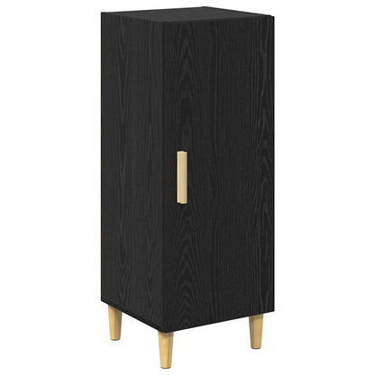 Sideboard Schwarz Eichen-Optik 34,5 x 34 x 90 cm Holzwerkstoff