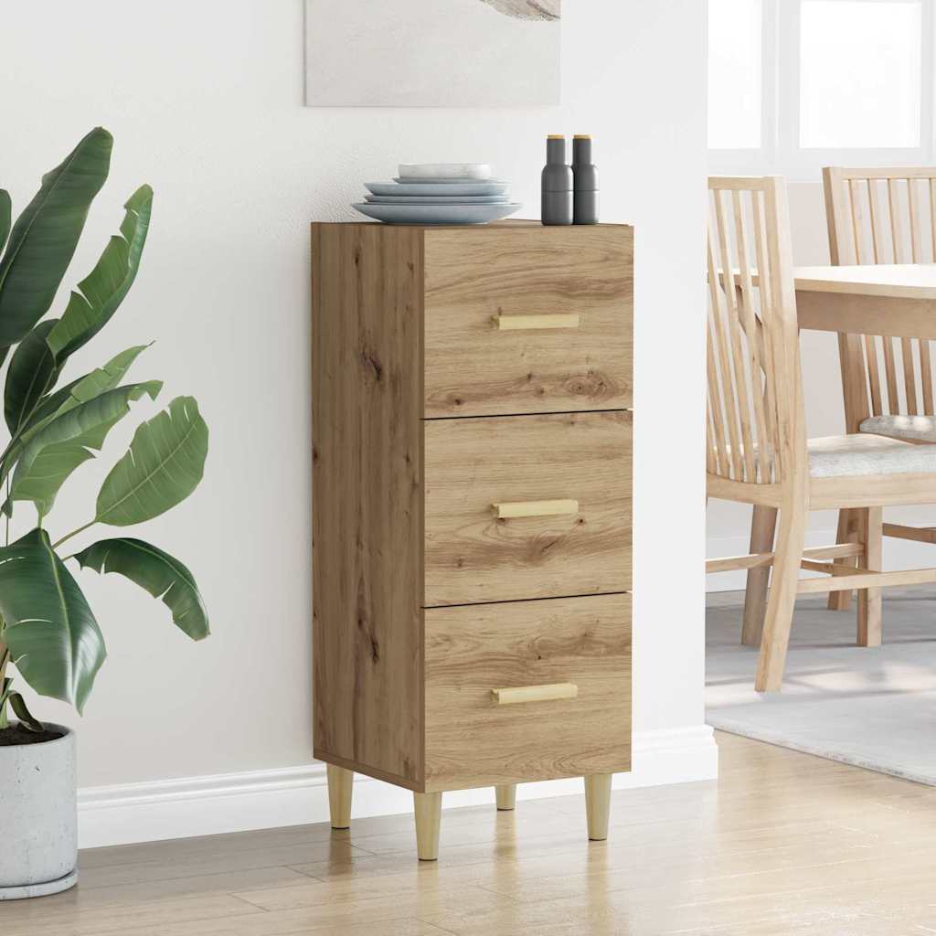 Sideboard Artisan-Eiche 34,5 x 34 x 90 cm Holzwerkstoff