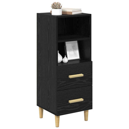 Sideboard Schwarz Eichen-Optik 34 x 34,5 x 90 cm Holzwerkstoff