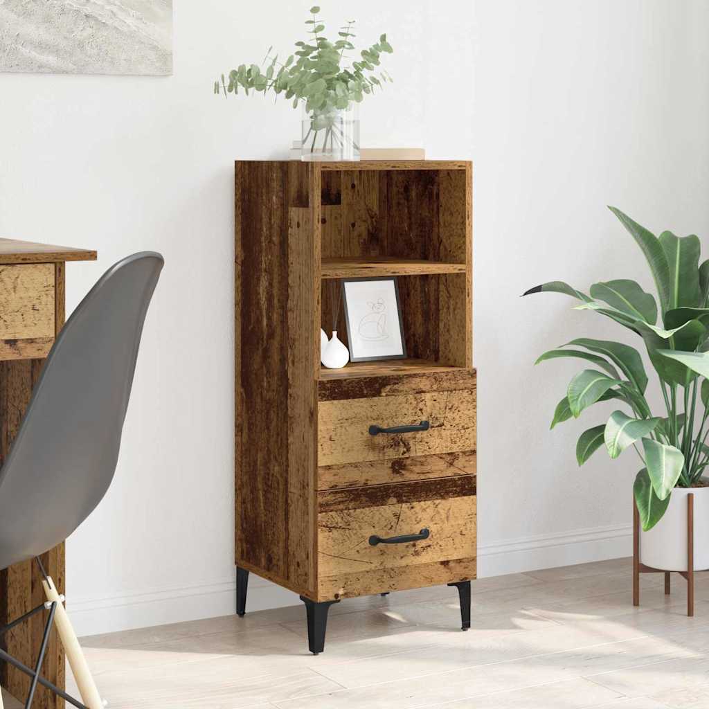 Sideboard Altholz 34 x 34,5 x 90 cm Holzwerkstoff