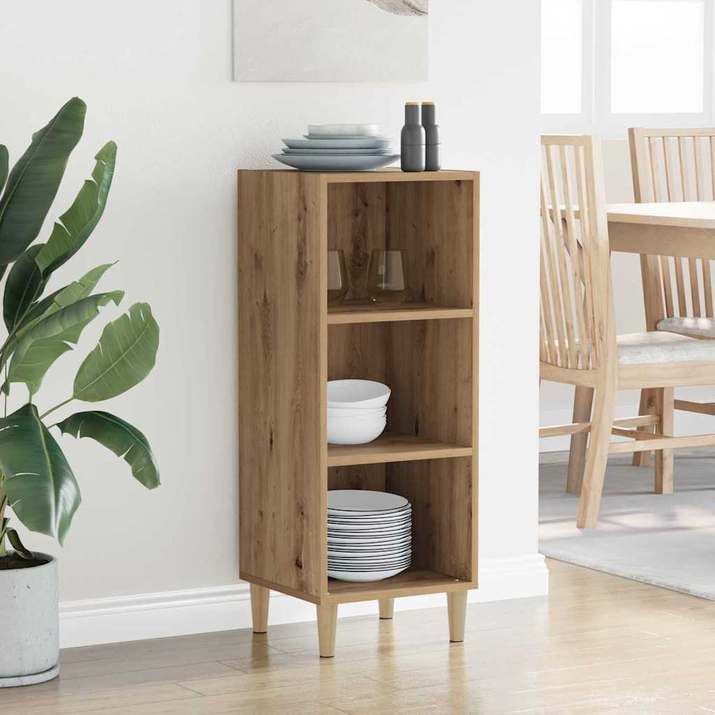 Sideboard Artisan-Eiche 32,5 x 34,5 x 90 cm Holzwerkstoff