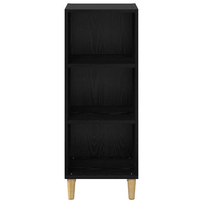 Sideboard Schwarz Eichen-Optik 32,5 x 34,5 x 90 cm