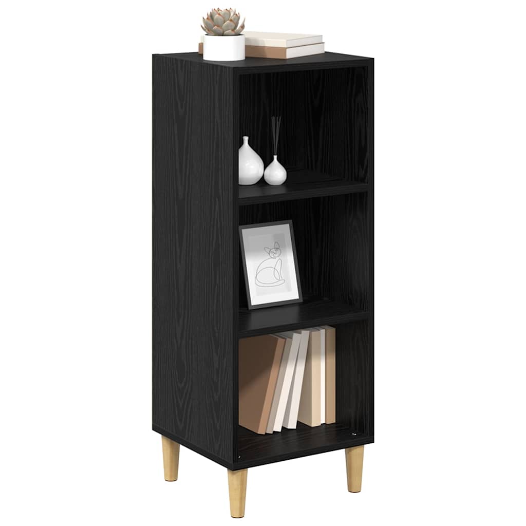 Sideboard Schwarz Eichen-Optik 32,5 x 34,5 x 90 cm