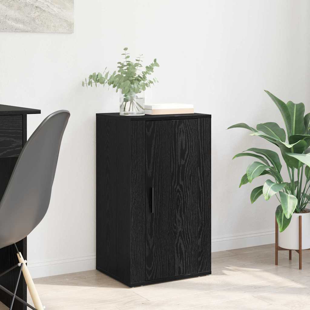 Sideboard Schwarz Eichen-Optik 40 x 33 x 70 cm Holzwerkstoff