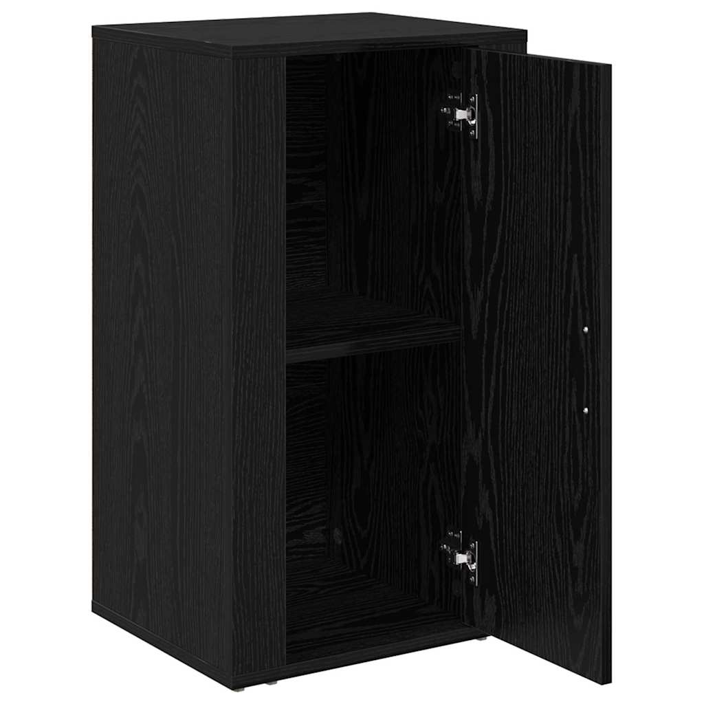Sideboard Schwarz Eichen-Optik 40 x 33 x 70 cm Holzwerkstoff