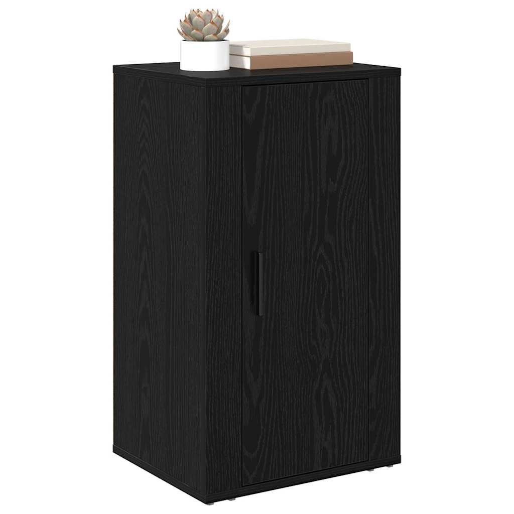 Sideboard Schwarz Eichen-Optik 40 x 33 x 70 cm Holzwerkstoff