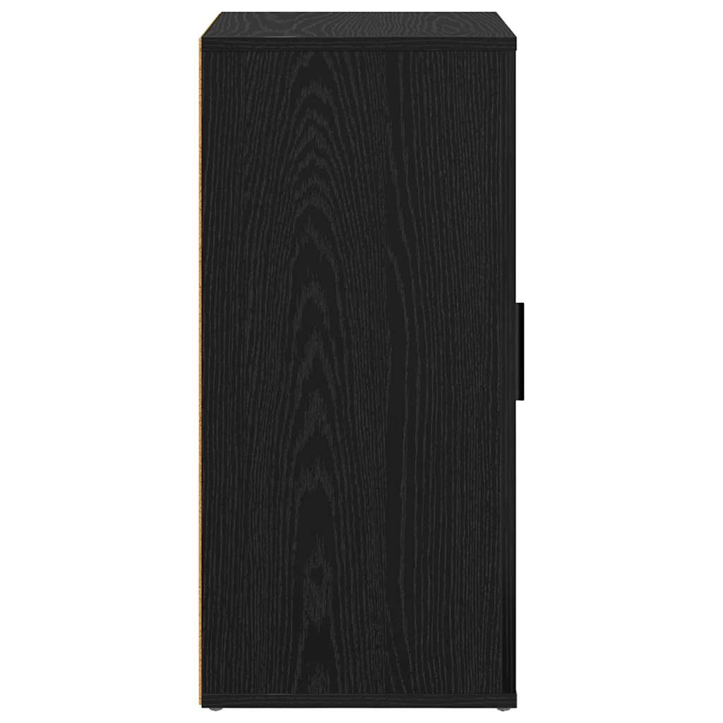 Sideboard Schwarz Eichen-Optik 40 x 33 x 70 cm Holzwerkstoff