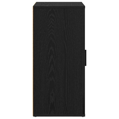 Sideboard Schwarz Eichen-Optik 40 x 33 x 70 cm Holzwerkstoff