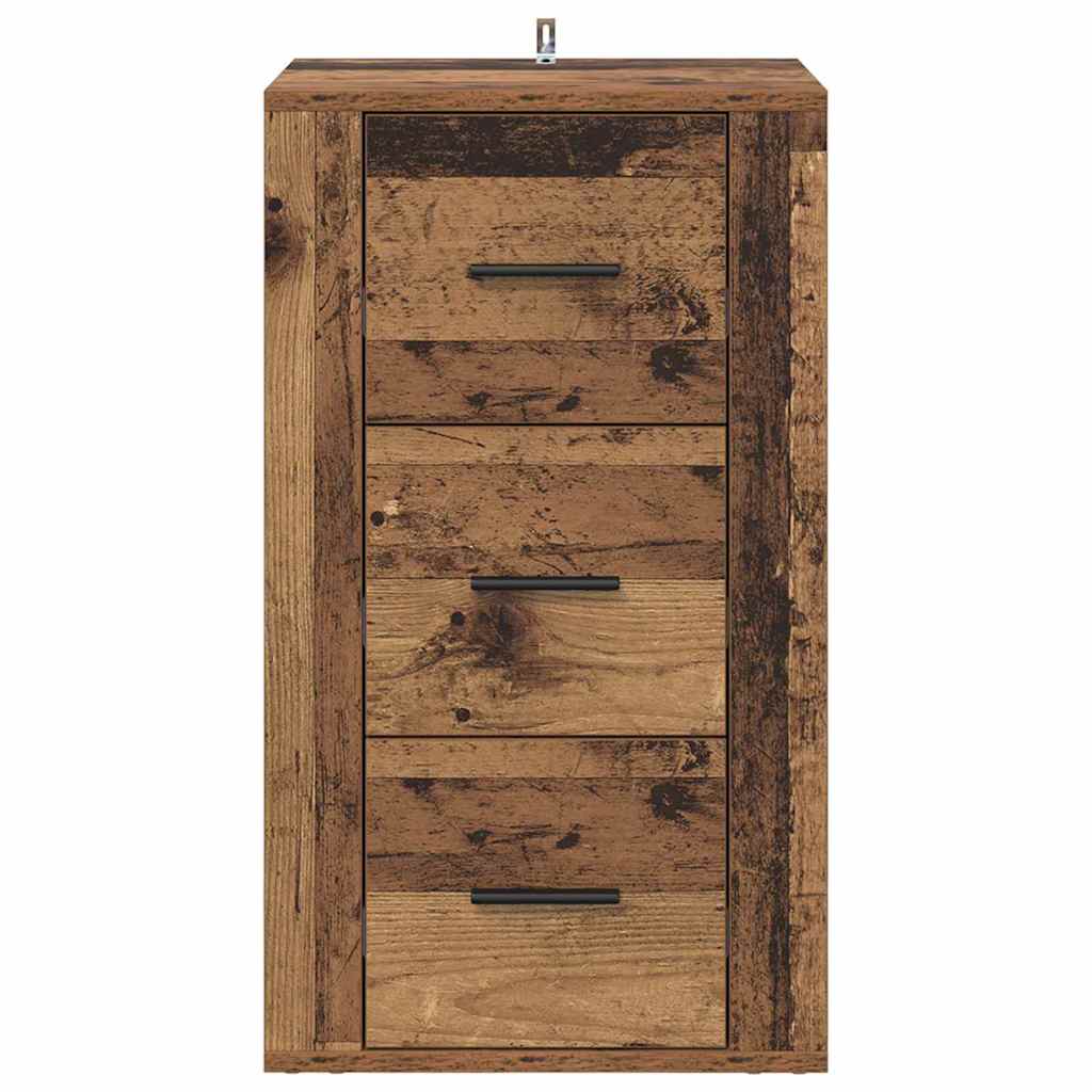 Sideboard mit Schubladen Altholz 40 x 33 x 70 cm Holzwerkstoff