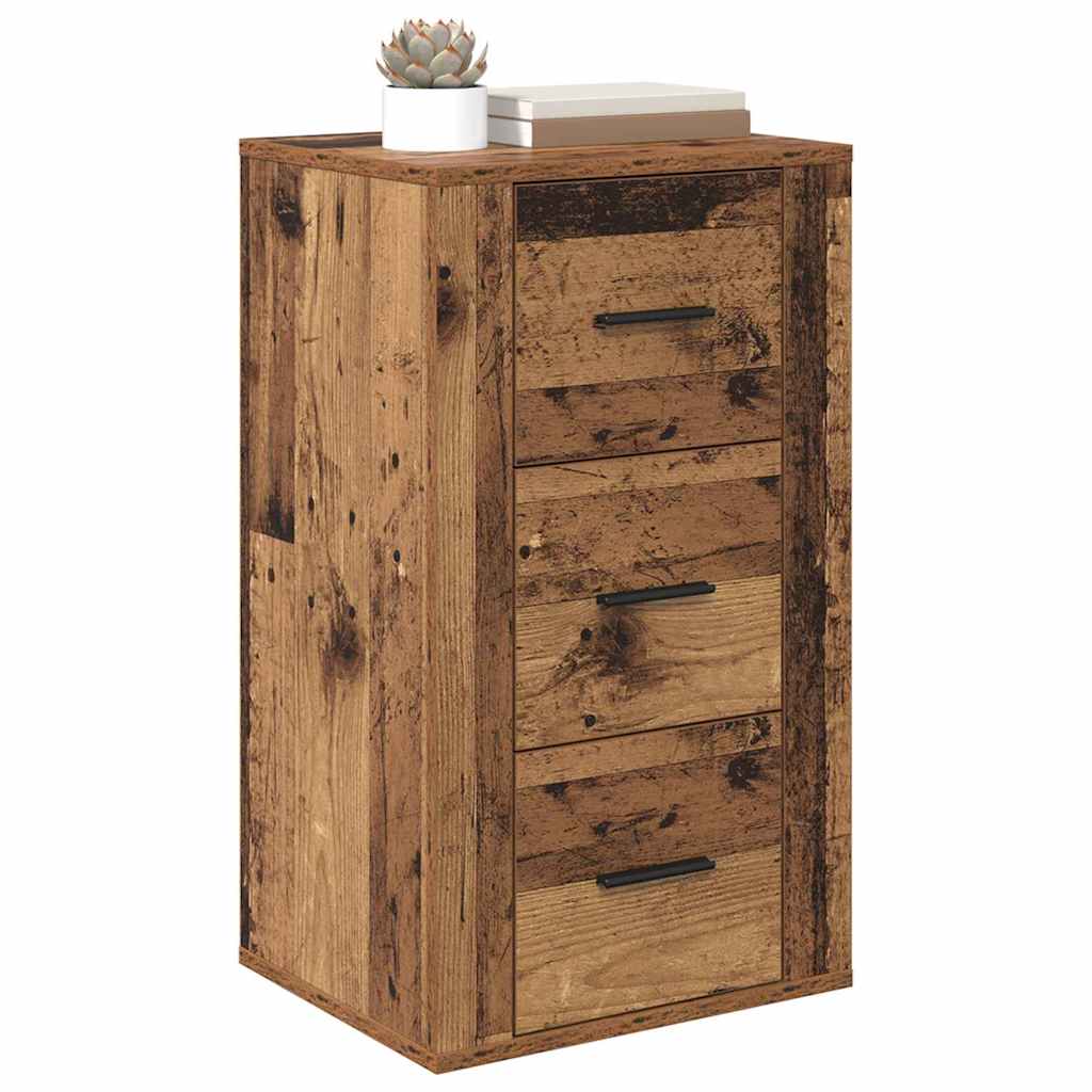 Sideboard mit Schubladen Altholz 40 x 33 x 70 cm Holzwerkstoff