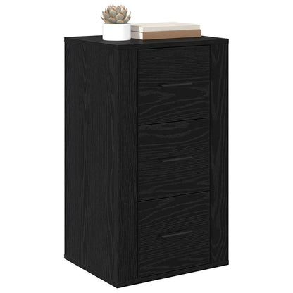 Sideboard Schwarz Eichen-Optik 40 x 33 x 70 cm Holzwerkstoff