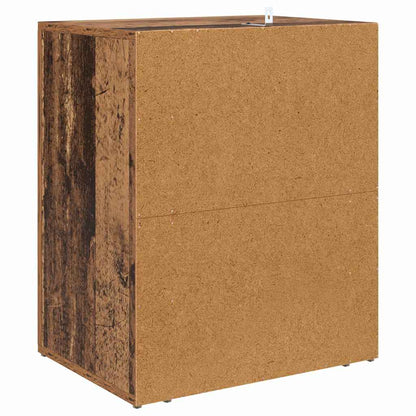 Nachttisch mit Schubladen Altholz 50 x 36 x 60 cm Holzwerkstoff