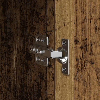 Nachttisch mit Schubladen Altholz 50 x 36 x 60 cm Holzwerkstoff