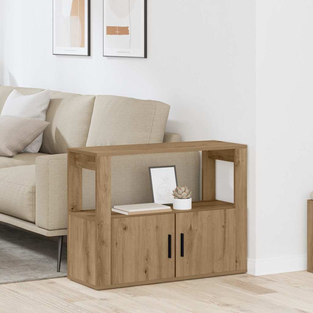 Sideboard Artisan-Eiche 80 x 30 x 60 cm Holzwerkstoff