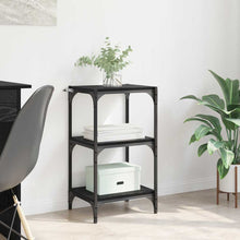 Bücherregal Schwarz Eichen-Optik 40 x 33 x 70,5 cm