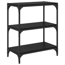 Bücherregal Schwarz Eichen-Optik 60 x 33 x 70,5 cm