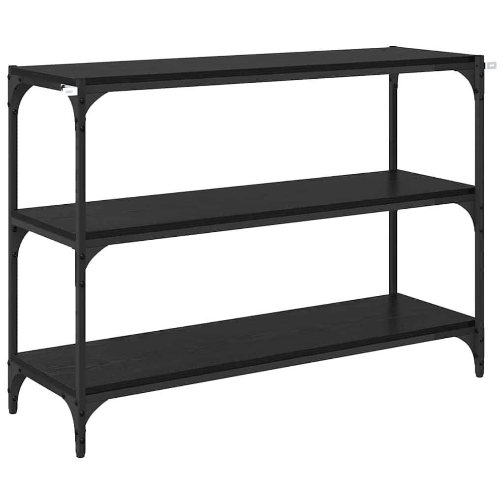 Bücherregal Schwarz Eichen-Optik 100 x 33 x 70,5 cm