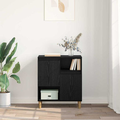 Sideboard Schwarz Eichen-Optik 35 x 60 x 70 cm Holzwerkstoff