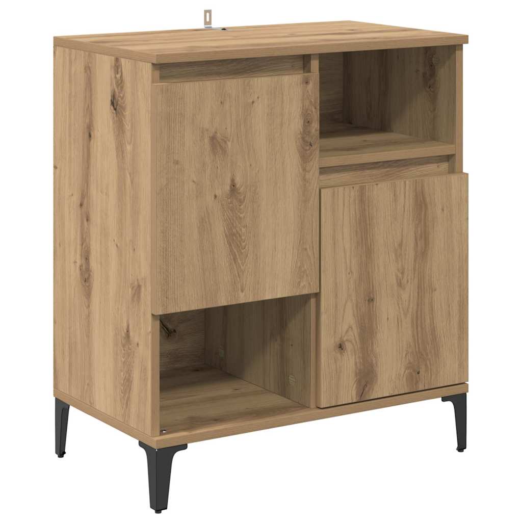 Sideboard Eiche handwerklich 60 x 35 x 70 cm Holzwerkstoff