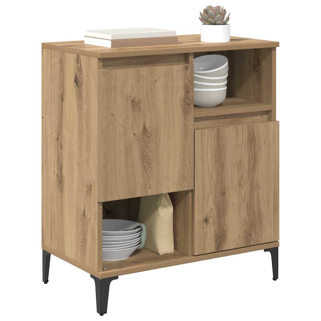 Sideboard Eiche handwerklich 60 x 35 x 70 cm Holzwerkstoff
