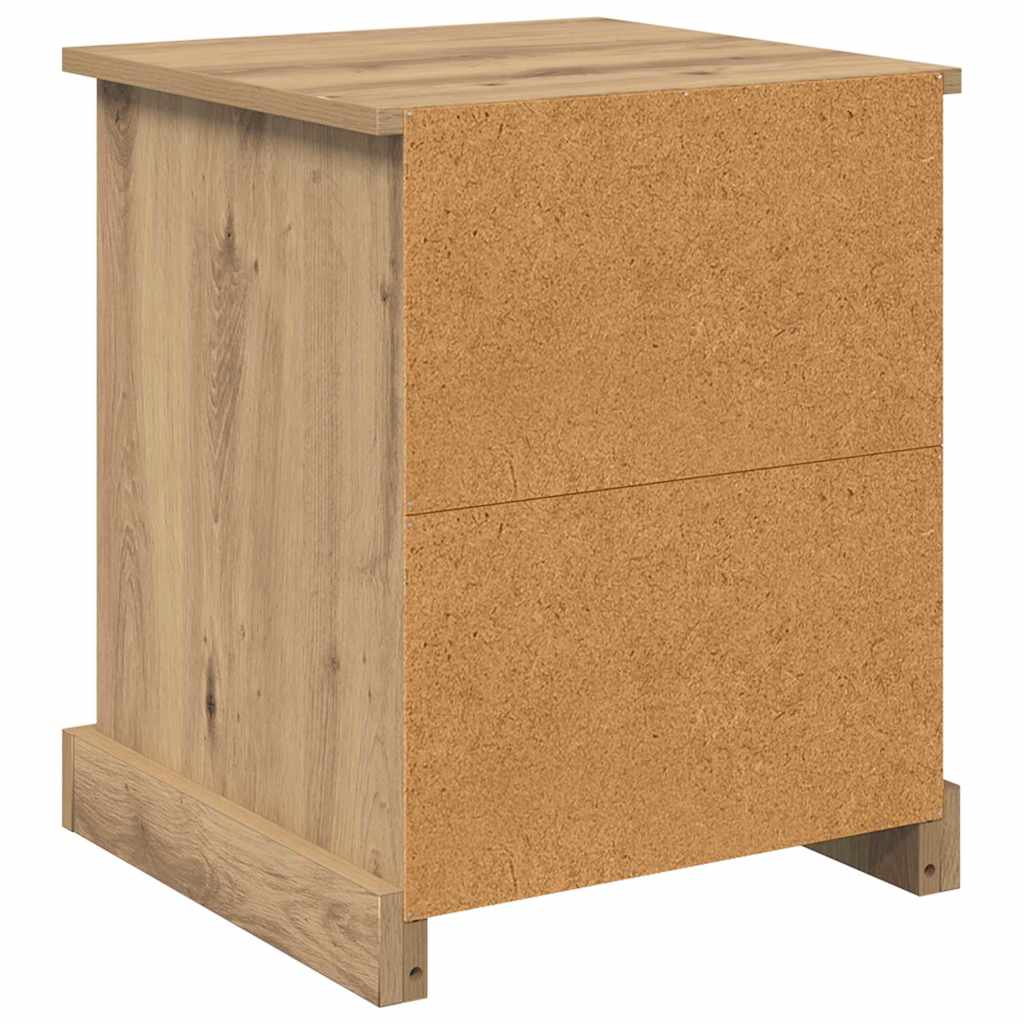 Nachttisch 2 pcs Artisan-Eiche 39 x 39 x 47.5 cm Holzwerkstoff