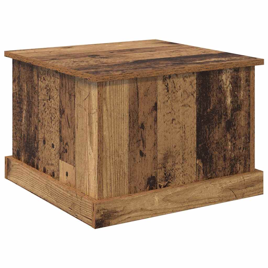 Couchtisch mit Schubladen Altholz 50 x 50 x 35 cm Holzwerkstoff