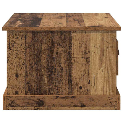Couchtisch mit Schubladen Altholz 50 x 50 x 35 cm Holzwerkstoff