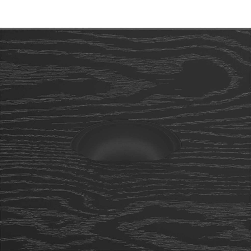 Couchtisch Schwarz Eichen-Optik 50 x 50 x 35 cm Holzwerkstoff