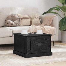 Couchtisch Schwarz Eichen-Optik 50 x 50 x 35 cm Holzwerkstoff