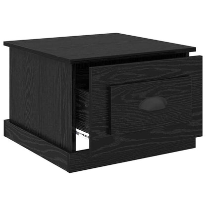 Couchtisch Schwarz Eichen-Optik 50 x 50 x 35 cm Holzwerkstoff